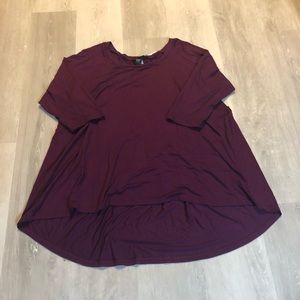 Purple High-Low Shirt